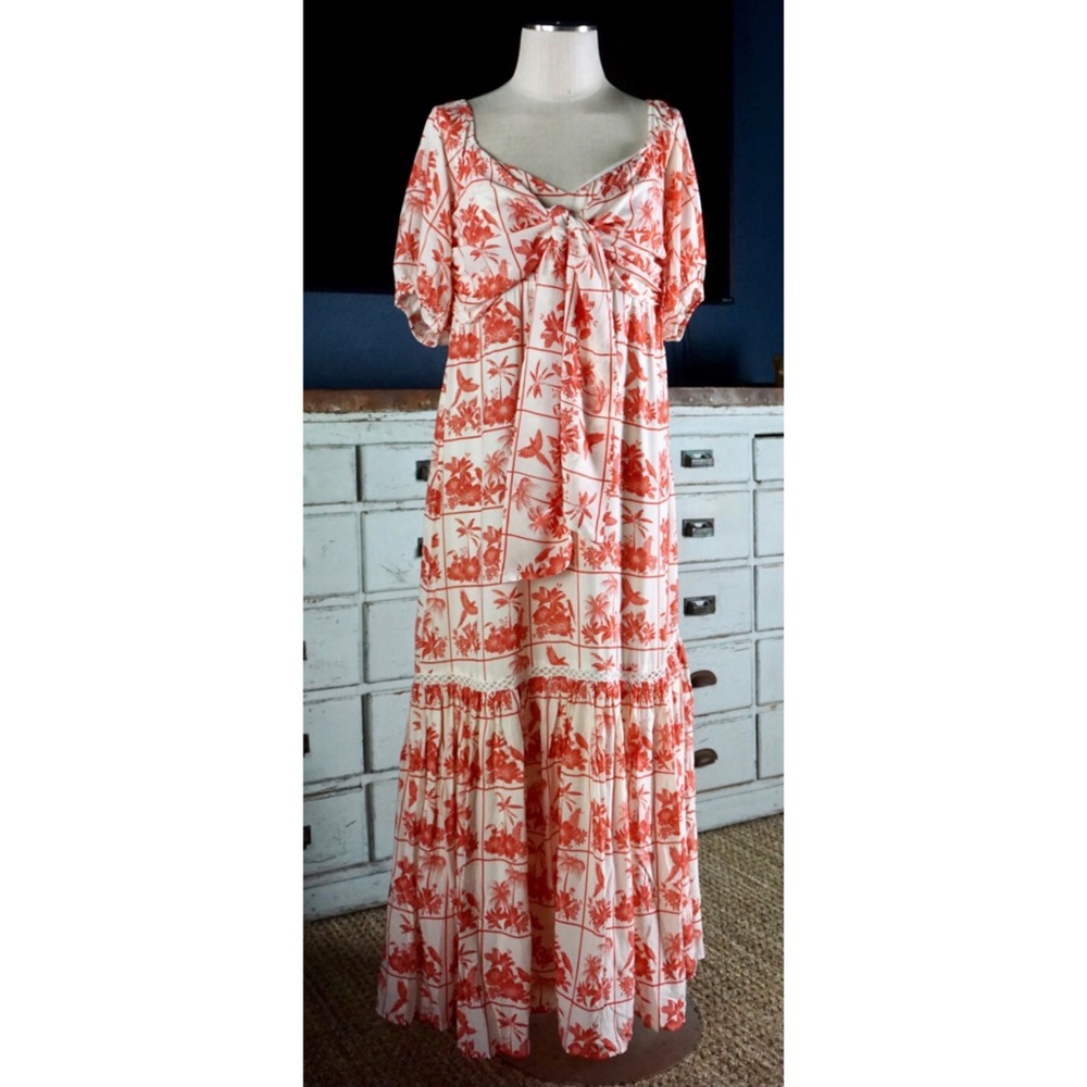Anthropologie Farm Rio Odessa Maxi Dress large